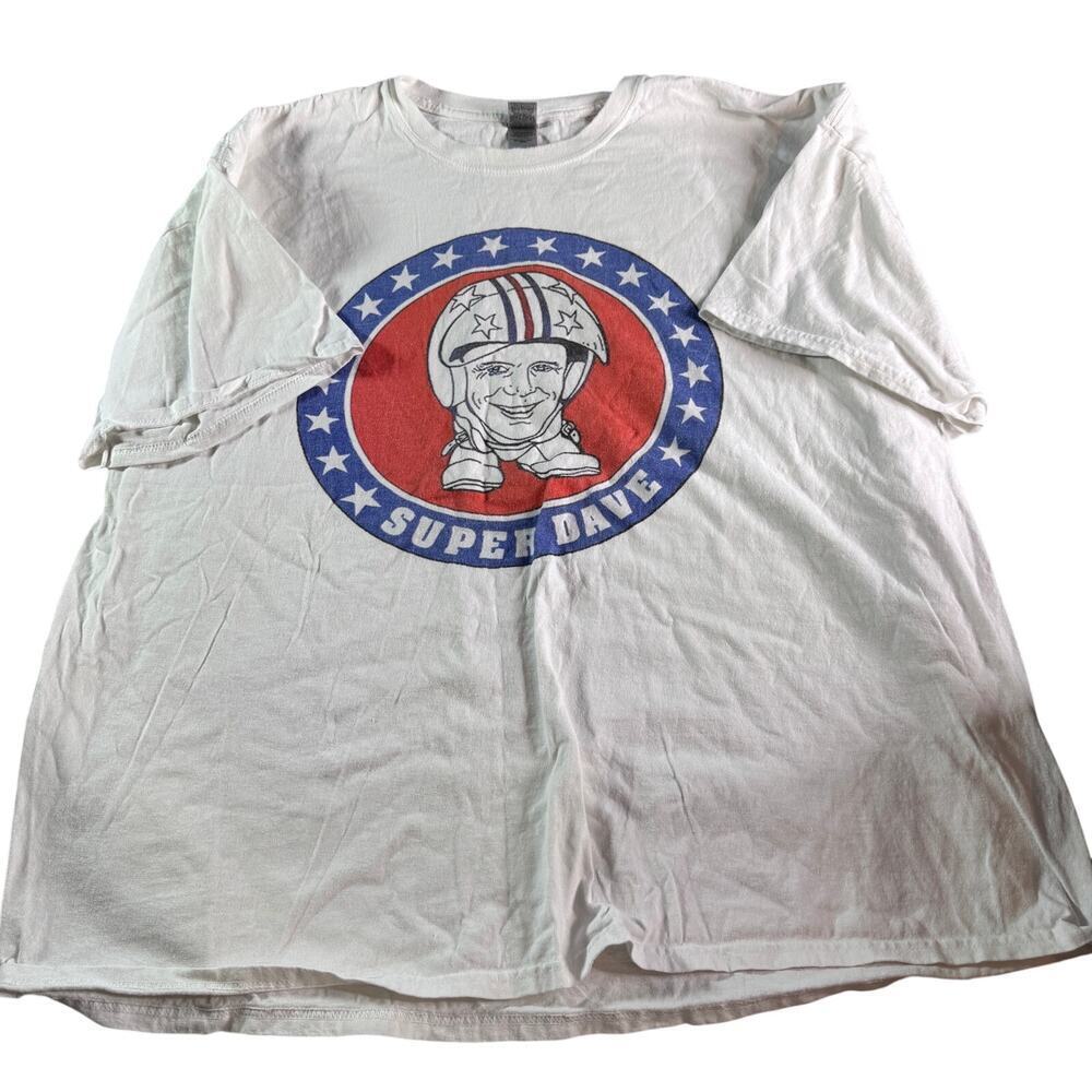 Super Dave Osborne T Shirt 3XL White Graphic Tee Bob Einstein Comedy